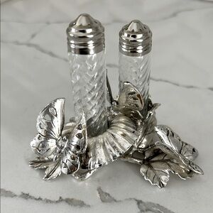 Arthur Court Butterfly Salt and Pepper Shaker Set NEW